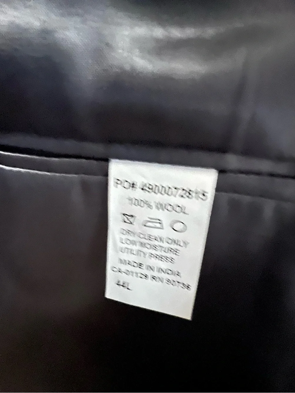Calvin Klein Men's Black Two-Button Suit Jacket